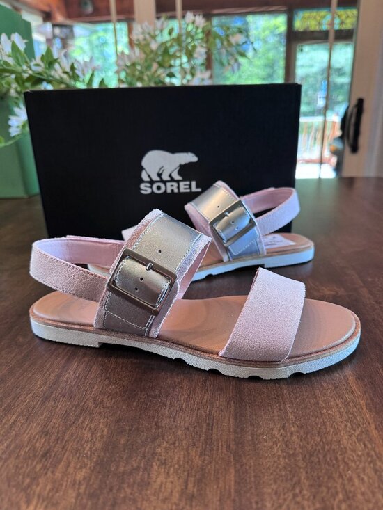 Sorel Shoes - NEW Sorel Ella lll Slingback Sandals - Whitened Pink Sea Salt